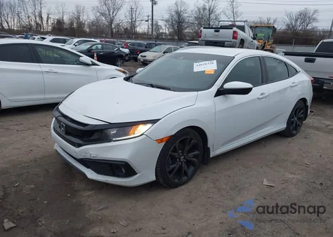 2019 Honda Civic Sport z USA, uszkodzony, nr VIN 2HGFC2F83KH506271